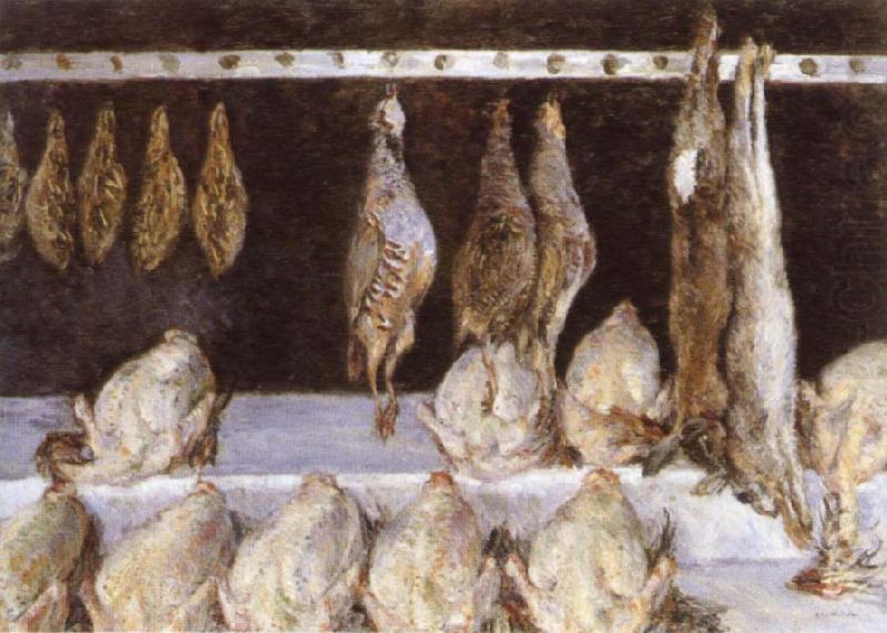 Still life Chicken, Gustave Caillebotte
